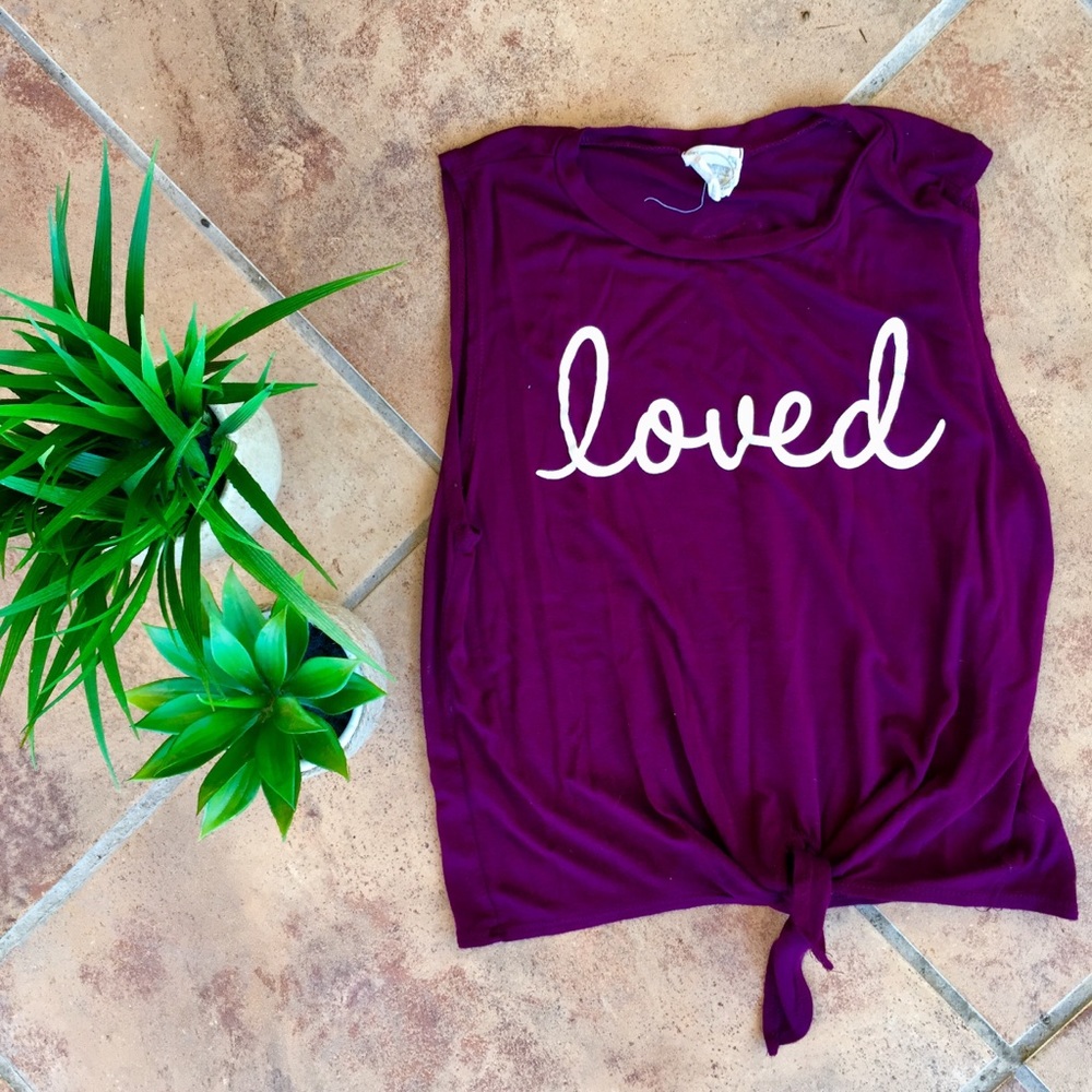 Graphic Tank with Tie